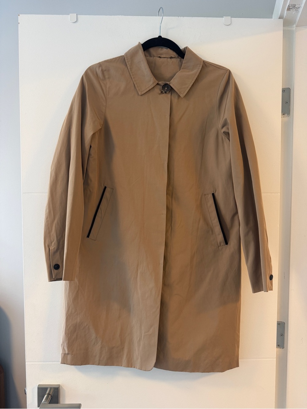 Moose Knuckles Sample Beige Lightweight Trench Coat Jacket S